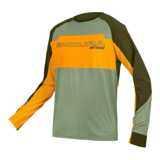 Endura MT500 Burner Lite Long Sleeve Enduro Jersey S Tangerine