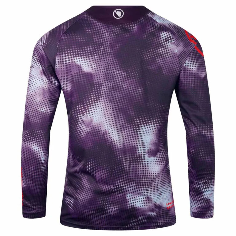 Endura Pixel Cloud LTD Long Sleeve Enduro Jersey S Thistle - M Thistle - Image 4