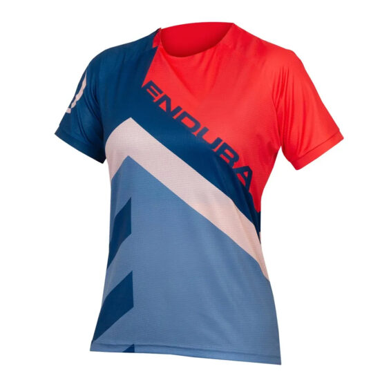 Endura SingleTrack Print LTD Short Sleeve Enduro Jersey XS Pomegranate - XL Pomegranate