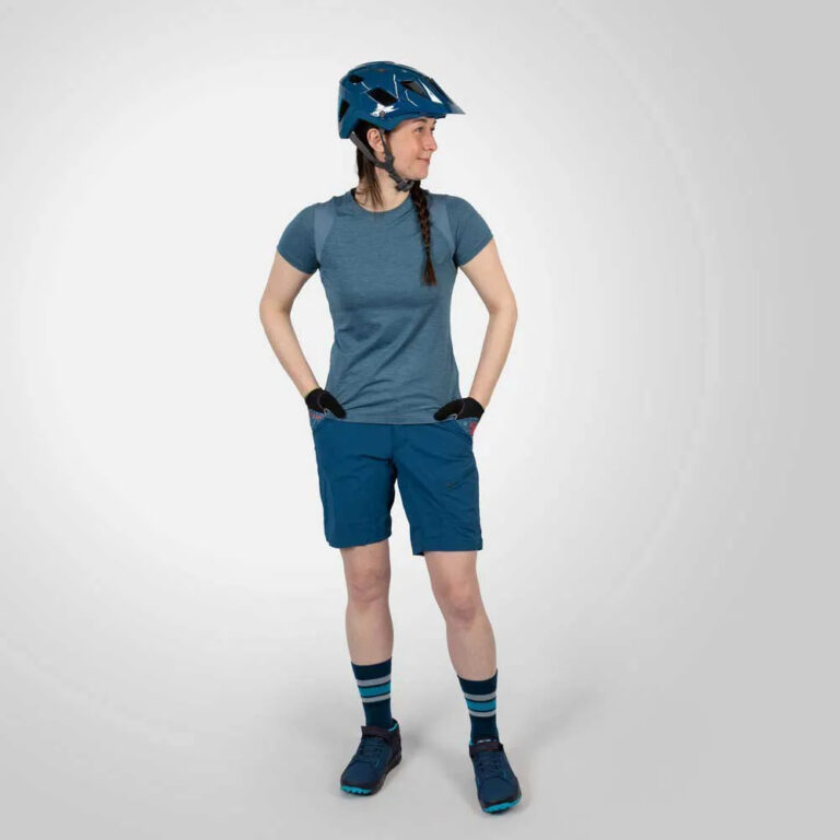 Endura SingleTrack Short Sleeve T-shirt XS Bluesteel - XL Bluesteel - Image 7