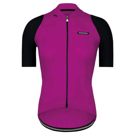 Etxeondo Alda Short Sleeve Jersey XS Purple / Black - L Purple / Black