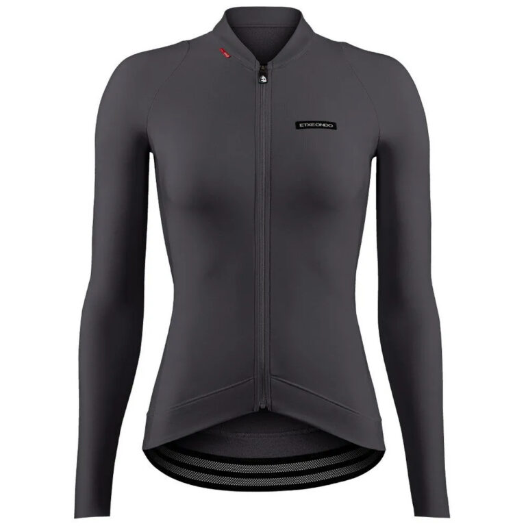 Etxeondo Alda Thermo Long Sleeve Jersey M Anthracite Grey - 2XL Anthracite Grey