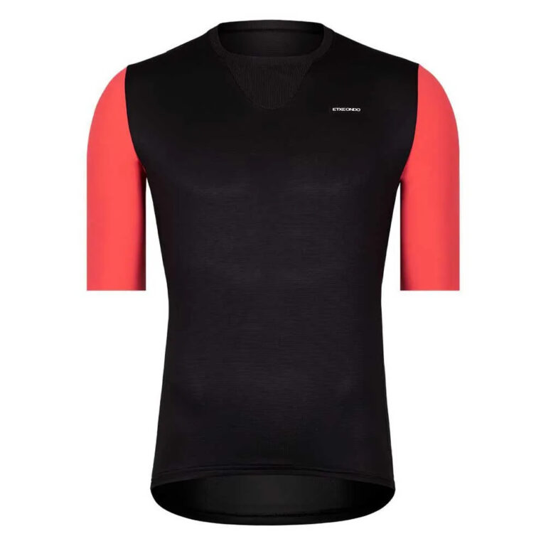 Etxeondo Barden Short Sleeve Jersey M Black / Red Cherry