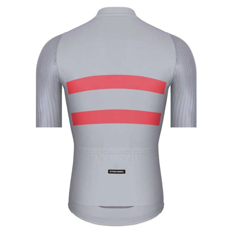 Etxeondo Garai Essentials Short Sleeve Jersey L Grey / Coral - 3XL Grey / Coral - Image 2