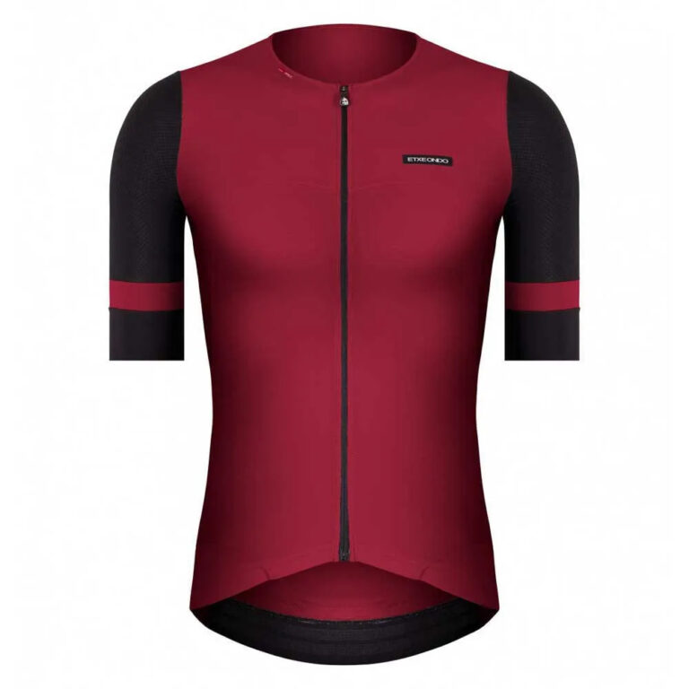 Etxeondo Mendi 1.0 Short Sleeve Jersey L Maroon / Black