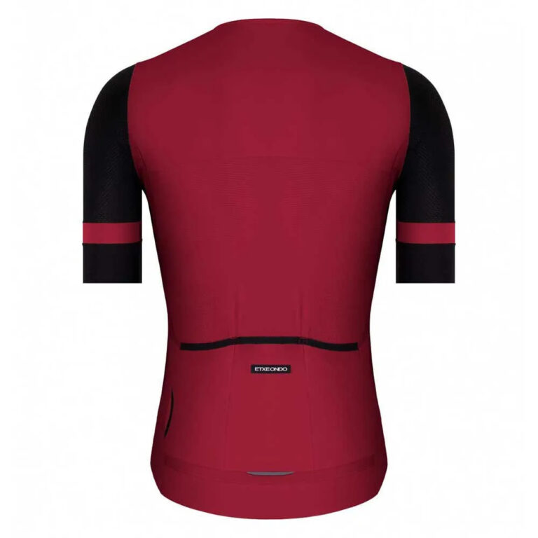 Etxeondo Mendi 1.0 Short Sleeve Jersey L Maroon / Black - Image 2