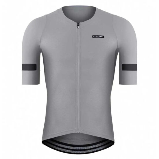 Etxeondo Mendi Short Sleeve Jersey XS Light Grey / Anthracite Grey - L Light Grey / Anthracite Grey