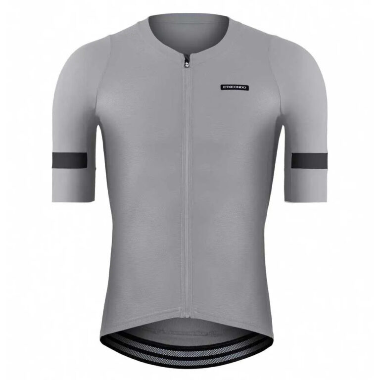 Etxeondo Mendi Short Sleeve Jersey XS Light Grey / Anthracite Grey - L Light Grey / Anthracite Grey