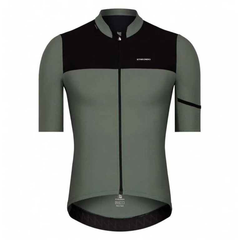 Etxeondo Rali Short Sleeve Jersey S Khaki Green - XL Khaki Green