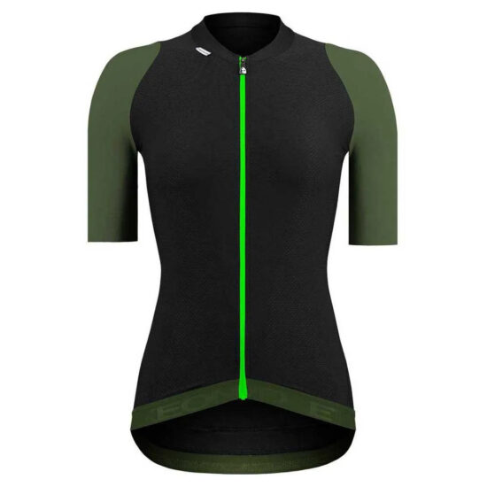 Etxeondo Summum Short Sleeve Jersey XS Black / Khaki Green - XL Black / Khaki Green