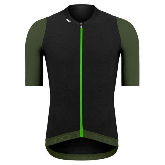 Etxeondo Summum Short Sleeve Jersey M Black / Khaki Green