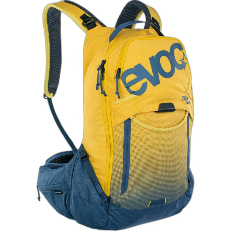 Evoc Trail Pro Protect Backpack 16L S-M Curry / Blue - L-XL Curry / Blue