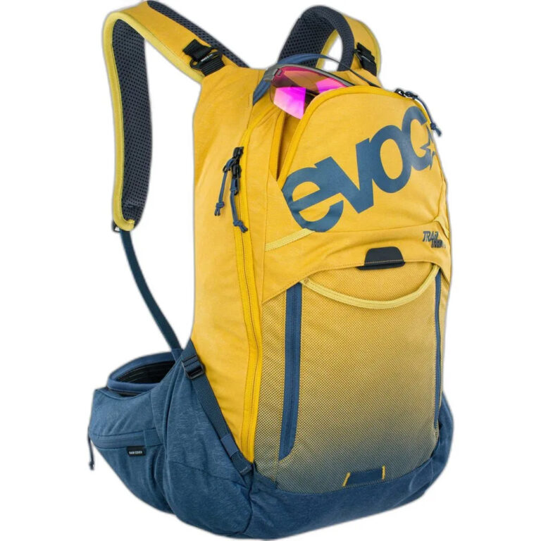 Evoc Trail Pro Protect Backpack 16L S-M Curry / Blue - L-XL Curry / Blue - Image 2