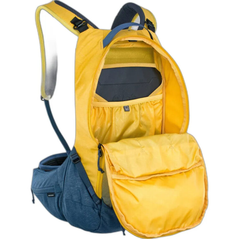 Evoc Trail Pro Protect Backpack 16L S-M Curry / Blue - L-XL Curry / Blue - Image 3