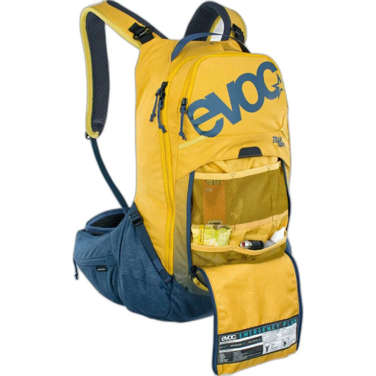 Evoc Trail Pro Protect Backpack 16L S-M Curry / Blue - L-XL Curry / Blue - Image 6