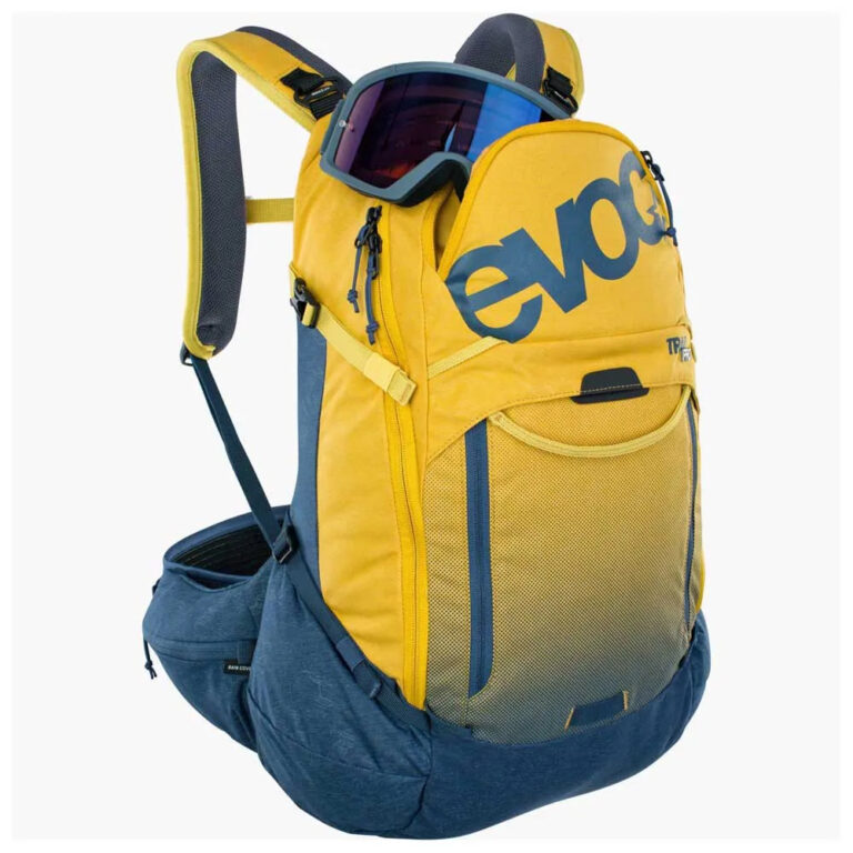 Evoc Trail Pro Protect Backpack 26L S-M Curry / Blue - Image 3