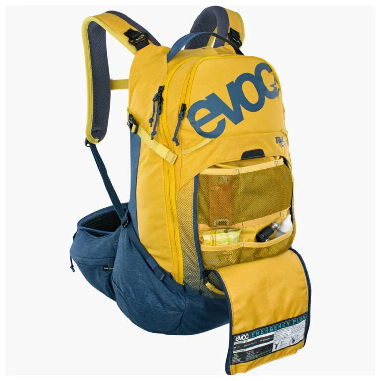 Evoc Trail Pro Protect Backpack 26L S-M Curry / Blue - Image 6