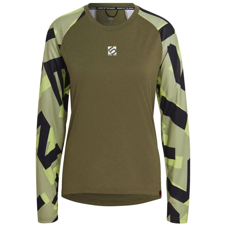 Five ten Five Ten The Trail Long Sleeve T-shirt XS Focus Olive / Magic Lime - L Focus Olive / Magic Lime - Image 3