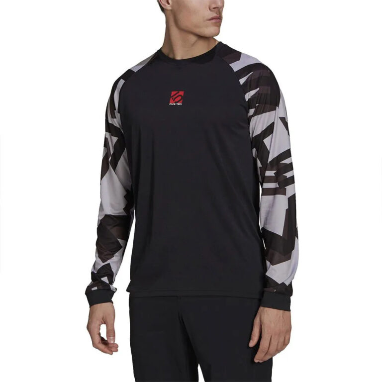 Five ten Five Ten Trailx Long Sleeve T-shirt XS Black / Light Granite - 2XL Black / Light Granite - Image 4