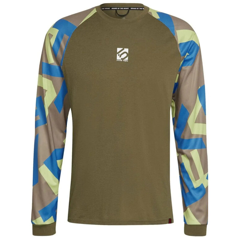 Five ten Five Ten Trailx Long Sleeve T-shirt S Focus Olive / Orbit Green - XL Focus Olive / Orbit Green - Image 3