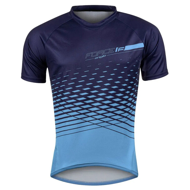 Force Angle Short Sleeve Enduro Jersey M Blue - L Blue