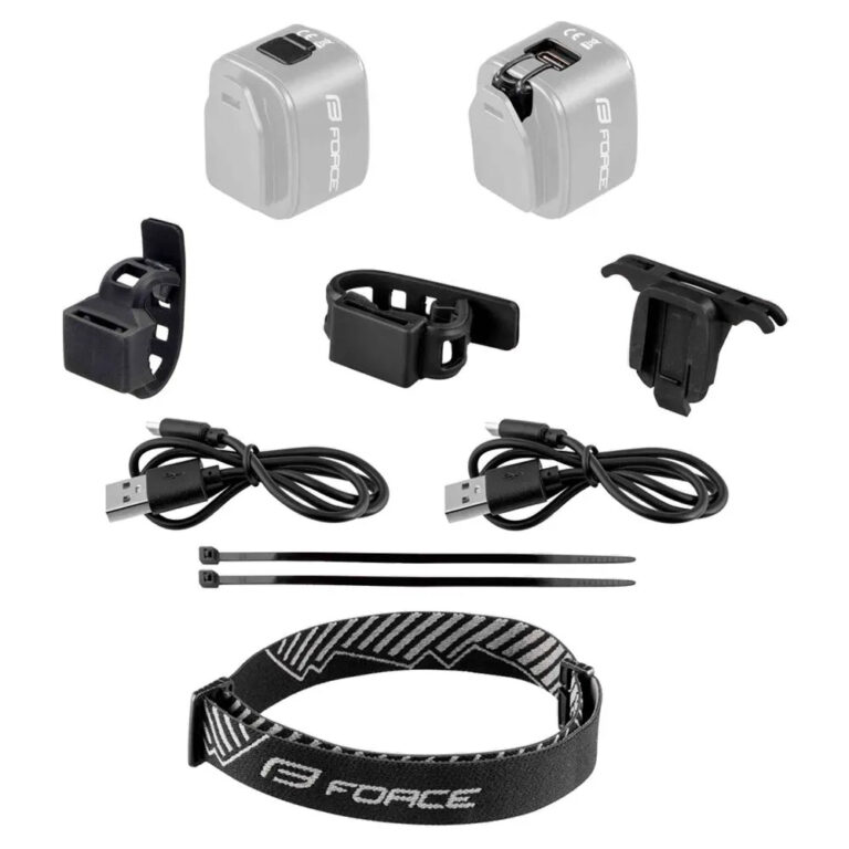 Force Flea USB Light Set 200 / 70 Lumens Black - Image 4