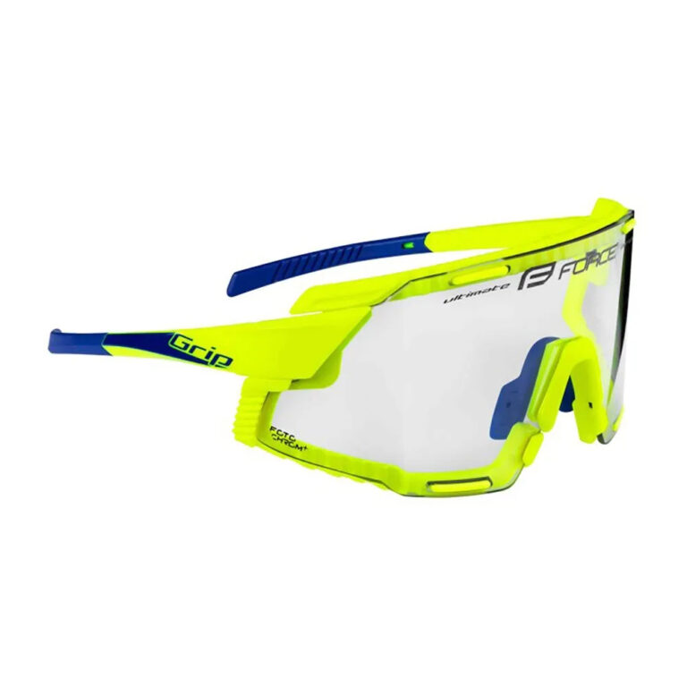 Force Grip Photochromic Sunglasses Clear/CAT1-3 Fluo Yellow - Image 3