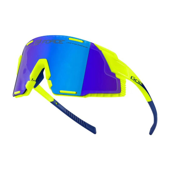 Force Grip Sunglasses Blue/CAT3 Fluo Yellow