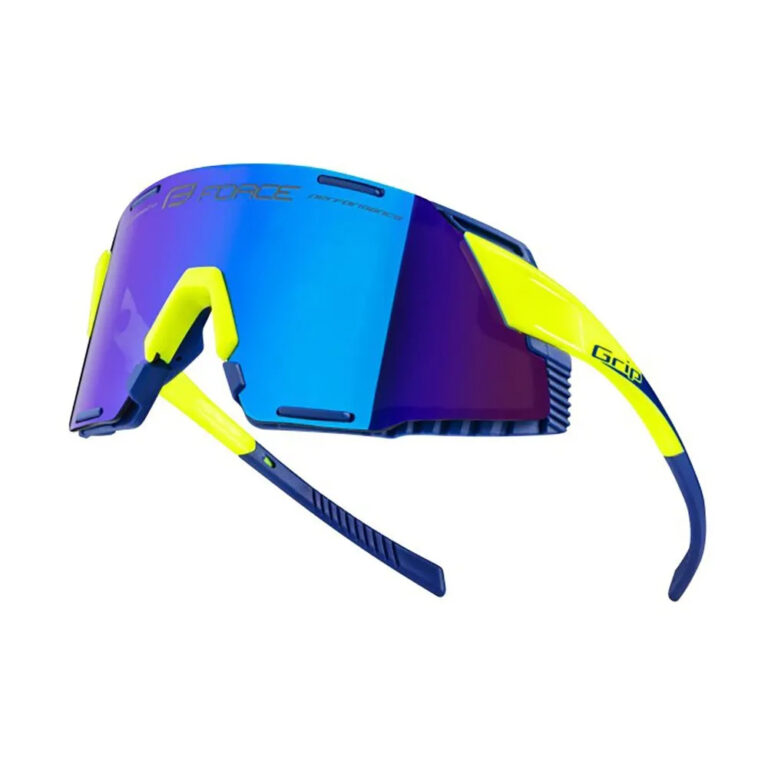 Force Grip Sunglasses Blue/CAT3 Fluo Yellow - Image 2