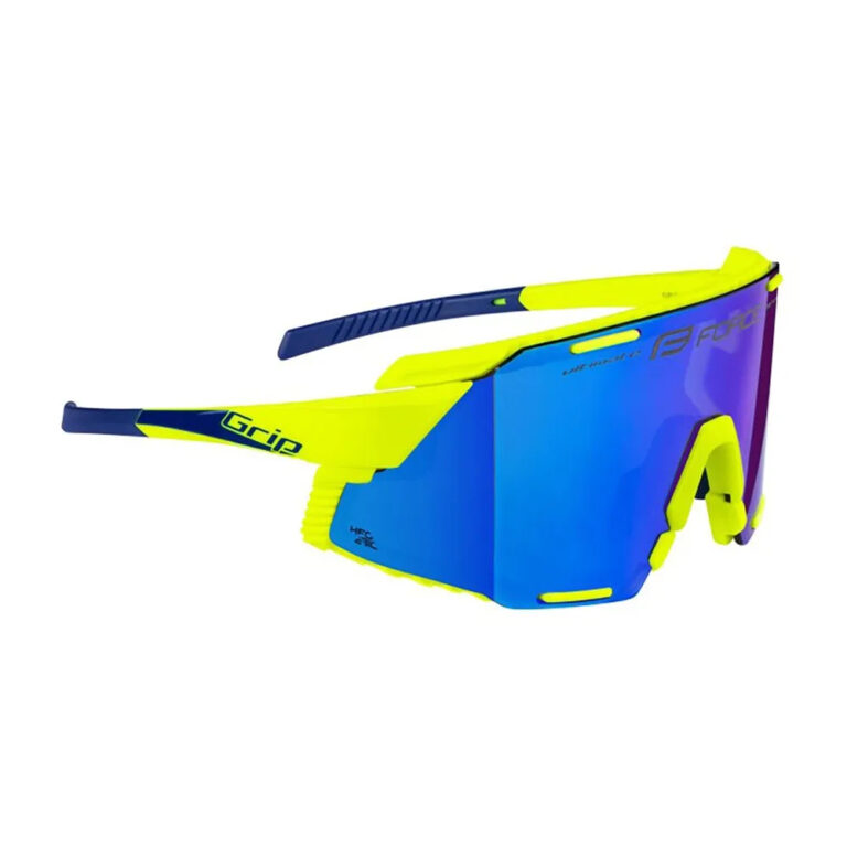 Force Grip Sunglasses Blue/CAT3 Fluo Yellow - Image 3