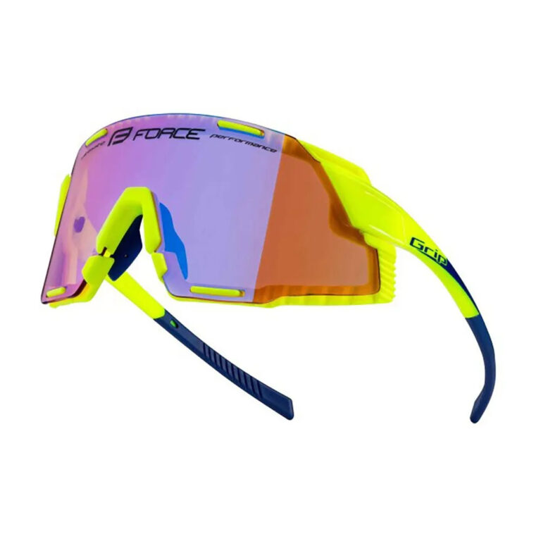 Force Grip Sunglasses Purple/CAT2 Fluo Yellow