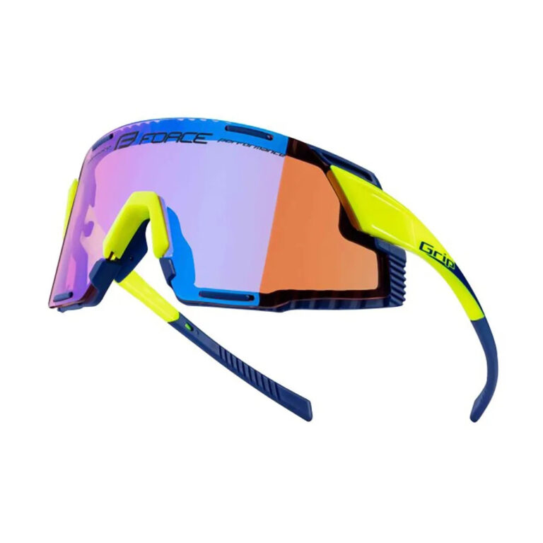 Force Grip Sunglasses Purple/CAT2 Fluo Yellow - Image 3