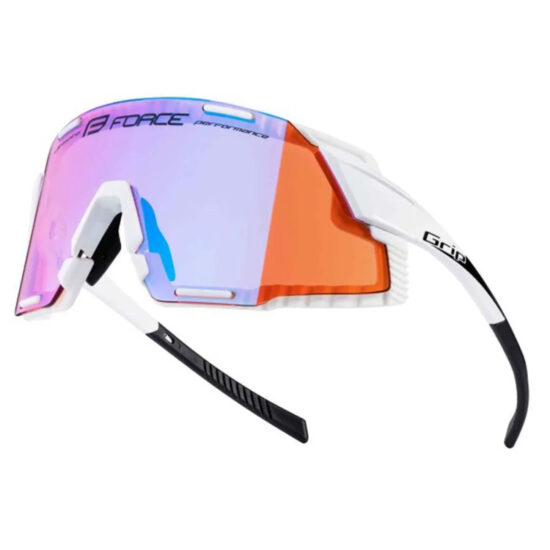 Force Grip Sunglasses Purple Mirror/CAT2 White