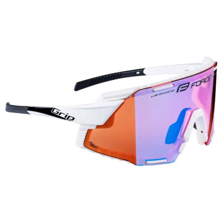 Force Grip Sunglasses Purple Mirror/CAT2 White - Image 2