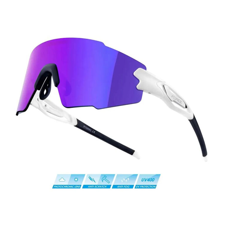 Force Mantra Sunglasses Purple Mirror/CAT3 White - Image 3