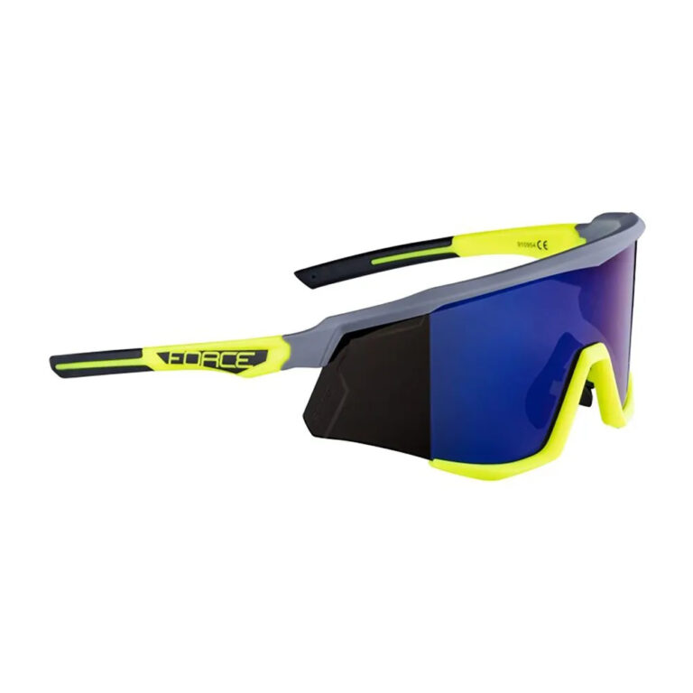 Force Sonic Sunglasses Blue/CAT3 Grey / Fluo Yellow - Image 2