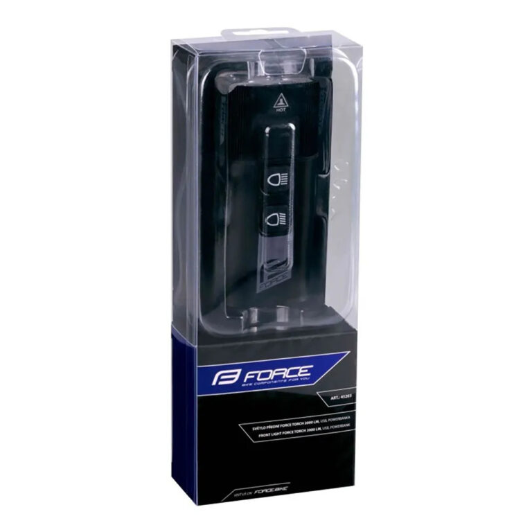 Force Torch USB Front Light 2000 Lumens Black - Image 4