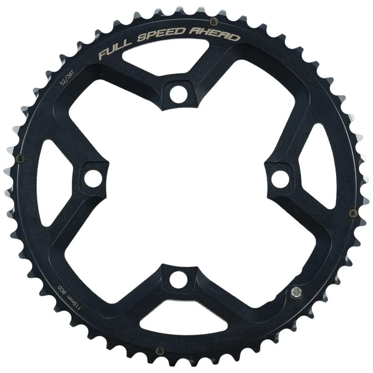 FSA Gossamer Super ABS 110 BCD Chainring 36t Black / Silver - 52t Black / Silver