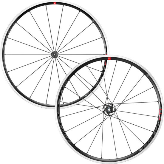 Fulcrum Racing 5 C17 Road Wheel Set 9 x 100 / 10 x 130 mm &amp;  Campagnolo Black - Shimano/Sram HG Black