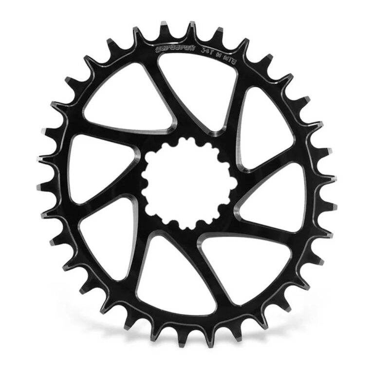 Garbaruk BB30 Short Spindle Oval Chainring 30t Black - 34t Black