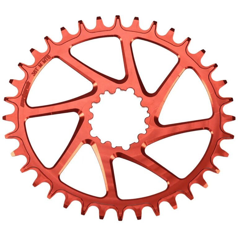 Garbaruk BB30 Short Spindle Oval Chainring 36t Red