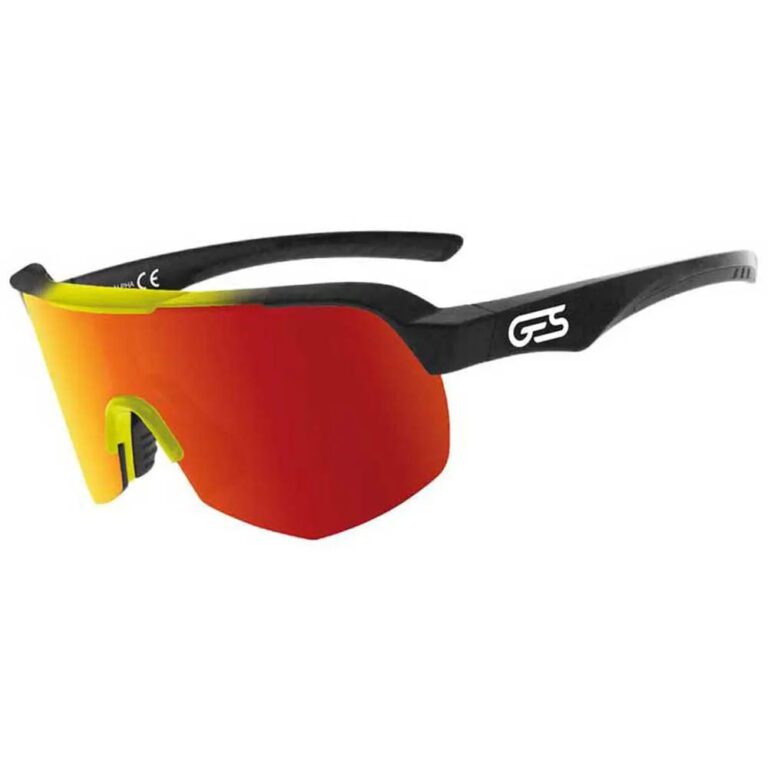 GES Alpha Sunglasses Smoke Miroor/CAT3 Black / Yellow