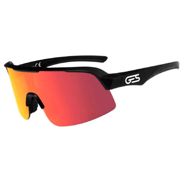 GES Omega Sunglasses Smoke Mirror/CAT3 Black