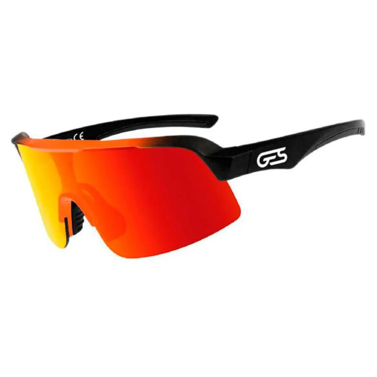 GES Omega Sunglasses Smoke Miroor/CAT3 Black / Orange