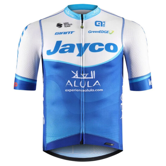 Giant Jayco Alula Replica Short Sleeve Jersey S White / Blue - M White / Blue