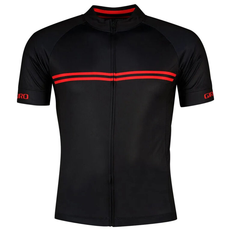 Giro Chrono Sport Short Sleeve Jersey M Black / Red Classic Stripe - L Black / Red Classic Stripe