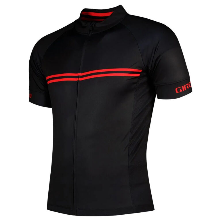 Giro Chrono Sport Short Sleeve Jersey M Black / Red Classic Stripe - L Black / Red Classic Stripe - Image 2