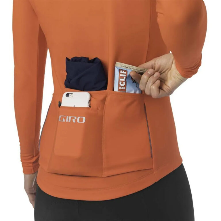 Giro Chrono Thermal Long Sleeve Jersey XS Orange - XL Orange - Image 5