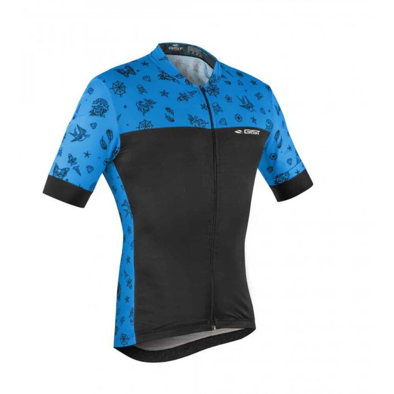 Gist Climber Tattoo Short Sleeve Jersey M Black / Blue - 2XL Black / Blue