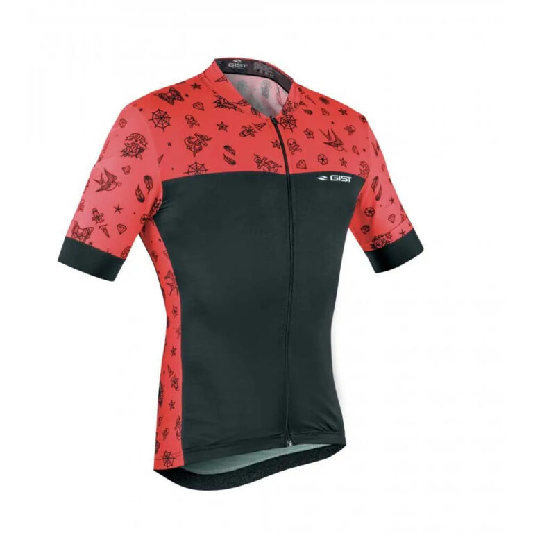 Gist Climber Tattoo Short Sleeve Jersey S Black / Red - 2XL Black / Red